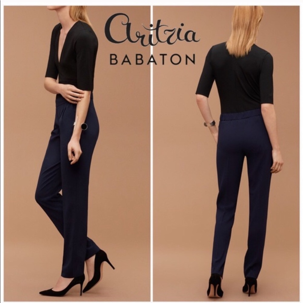 Aritzia Babaton Conroy Navy Pant